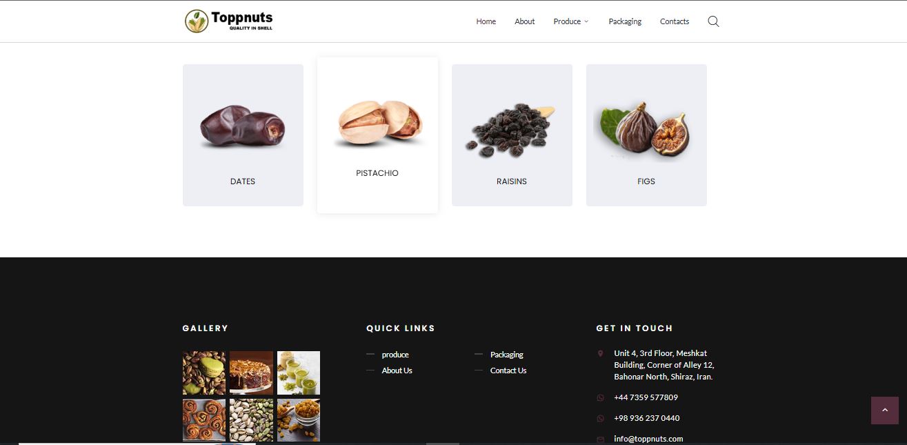 TOPPNUTS — Iranian nut exporter